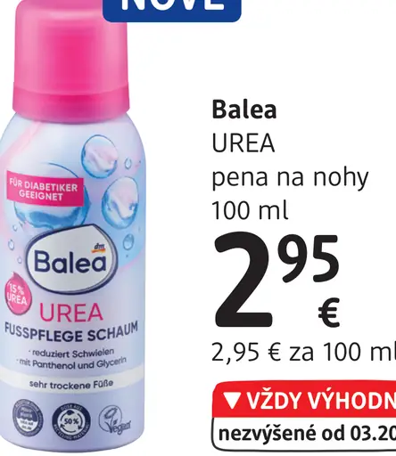 Balea UREA pena na nohy