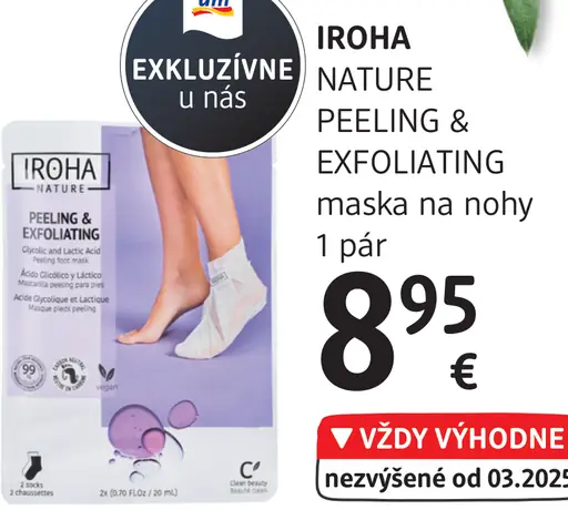 IROHA NATURE PEELING & EXFOLIATING maska na nohy