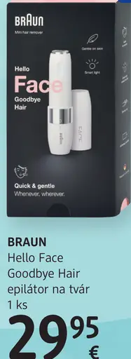 Braun Hello Face Goodbye Hair epilátor na tvár
