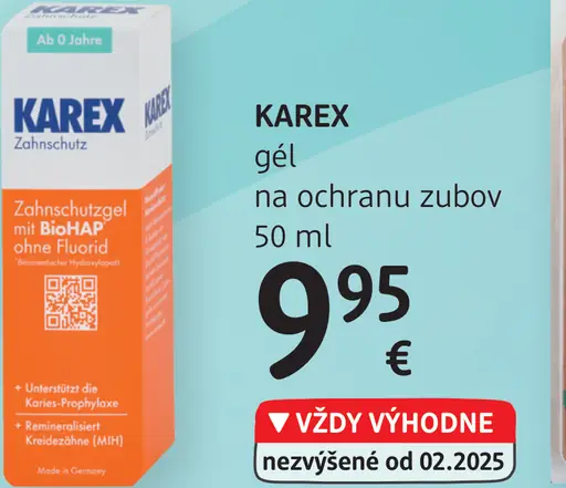 Karex gél na ochranu zubov