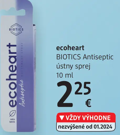 Ecoheart BIOTICS Antiseptic ústny sprej