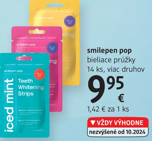 Smilen pop bieliace prúžky