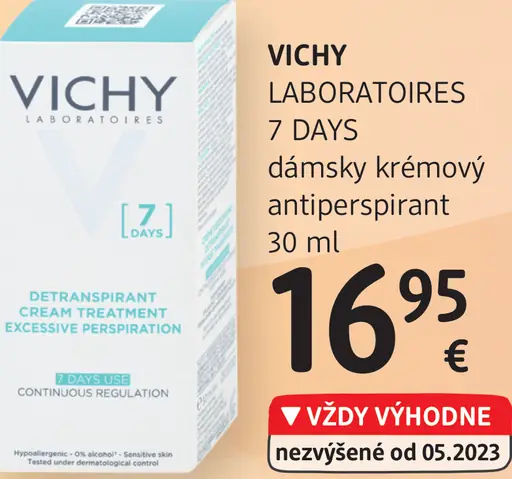Vichy dámsky krémový antiperspirant