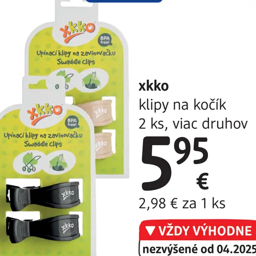 Xkko klipy na kočík