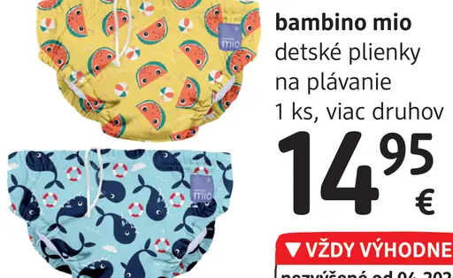 Bambino mio detské plienky na plávanie