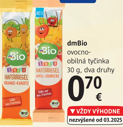 DmBio Kids ovocná-obliná tyčinka