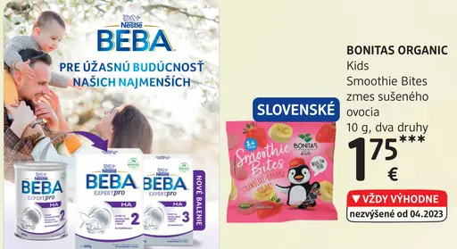 Bonitas Organic Kids Smoothie Bites zmes sušeného ovocia