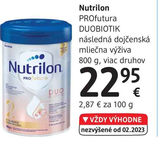 Nutrilon Profutura DUBIOTIK následná dojčenská mliečna výživa