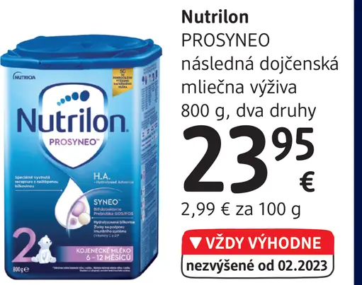 Nutrilon PROSYNEO následná dojčenská mliečna výživa