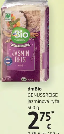 DmBio GENUSSREISE jazmínová ryža