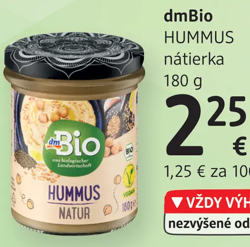 DmBio HUMMUS nátierka
