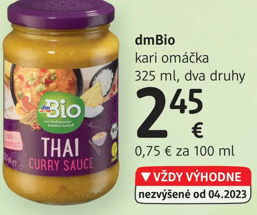 DmBio kari omáčka