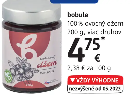 Bobule 100% ovocný džem