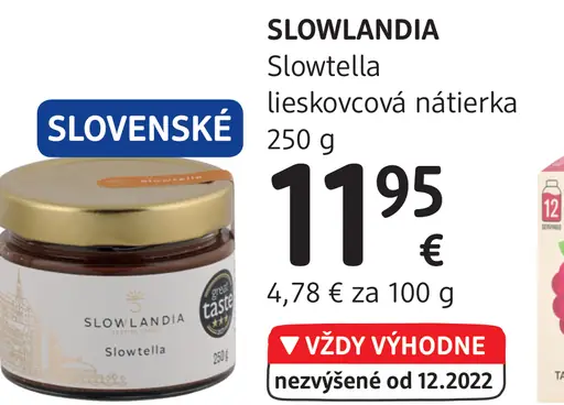 Slowlandia Slowtella lieskovcová nátierka