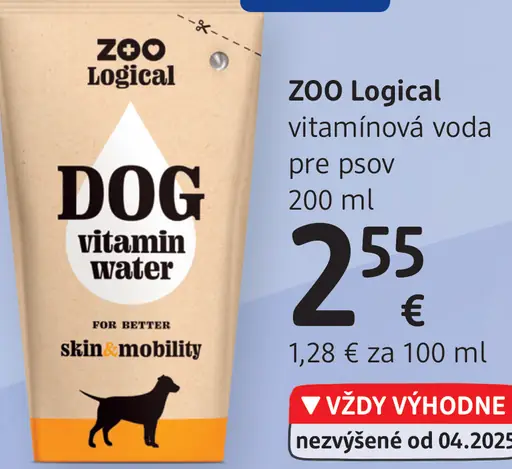 ZOO Logical vitamínová voda pre psov