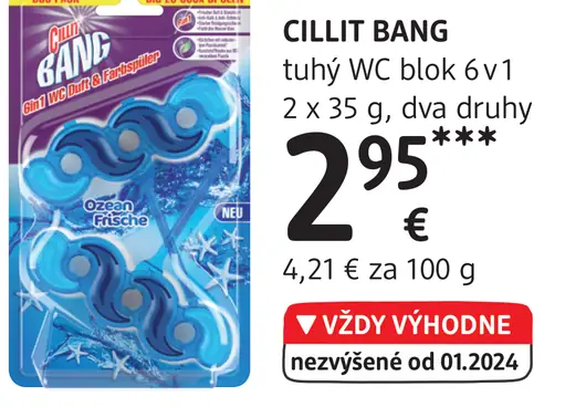 Cillit Bang tuhý WC blok 6v1