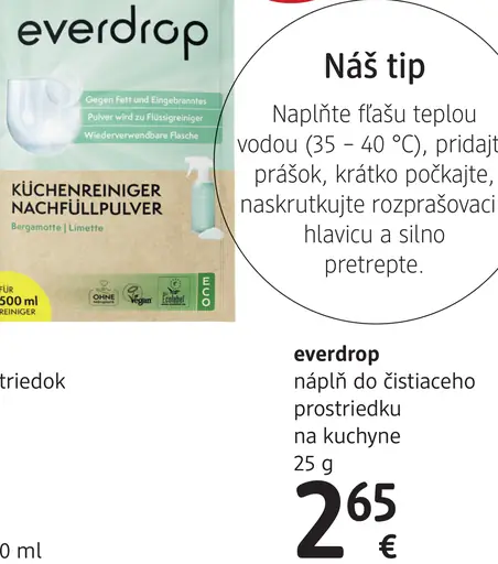 Everdrop náplň do čistiaceho prostriedku na kuchyne