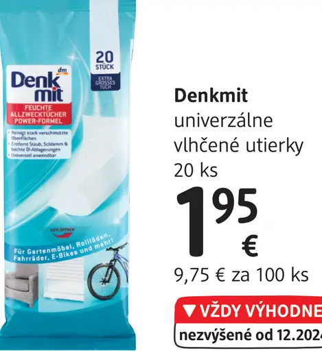 Denkmit univerzálne vlhčené utierky