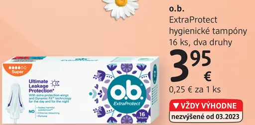 O.b. ExtraProtect hygienické tampóny