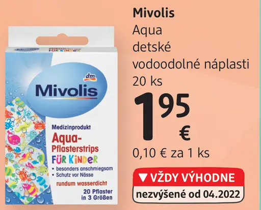 Mivolis Aqua detské vodoodolné náplasti