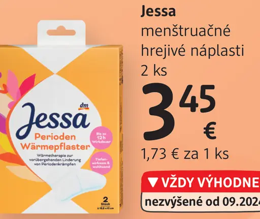 Jessa menštruačné hrejivé náplasti