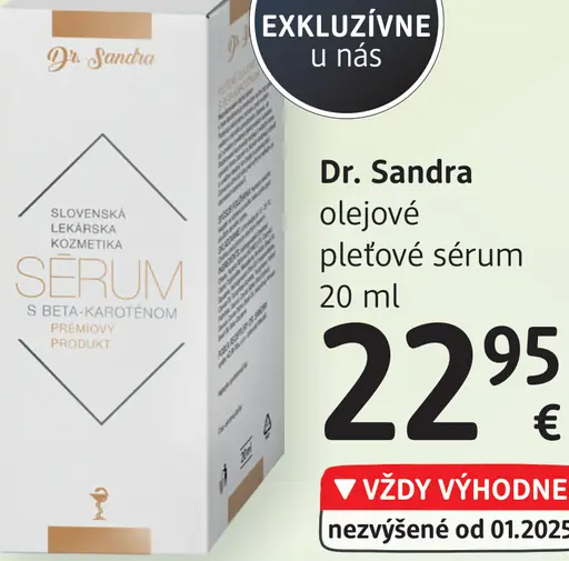 Dr. Sandra olejové pleťové sérum