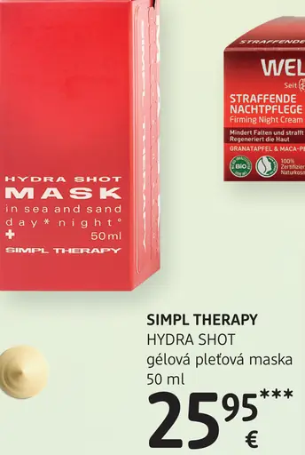 Simpl Therapy HYDRA SHOT gélová pleťová maska