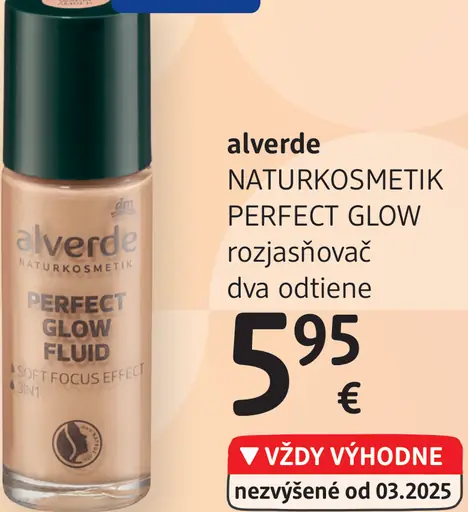 Alverde NaturKosmetik Perfect Glow rozjasňovač
