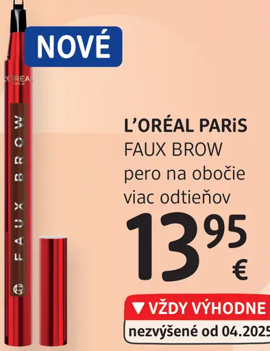 L'Oréal Paris Faux Brow pero na obočie