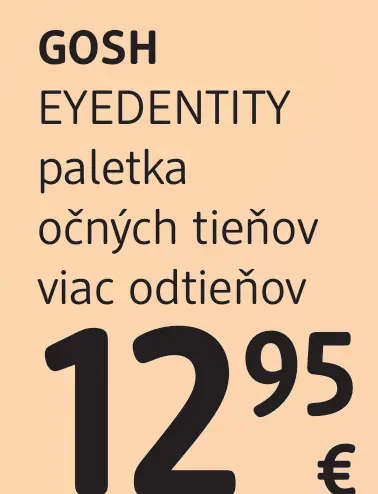 GOSH Eyedentity paletka očných tieňov