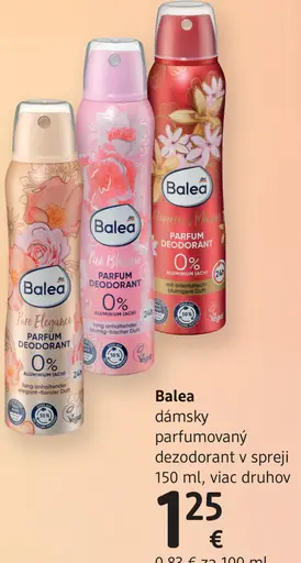 Balea dámsky parfumovaný dezodorant