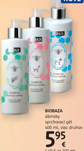 BIOBAZA dámsky sprchovací gél