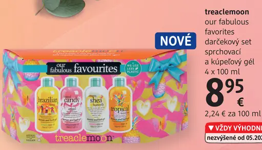 Treaclemoon our fabulous favorites darčekový set sprchovací a kúpeľový gél