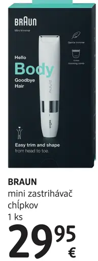 BRAUN mini zastrihávač chĺpkov