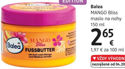 Balea Mango Bliss maslo na nohy