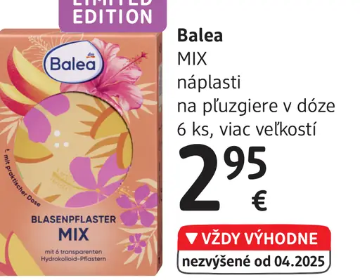 Balea Mix náplasti na pľuzgiere v dóze
