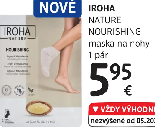 Iroha Nature Nourishing maska na nohy