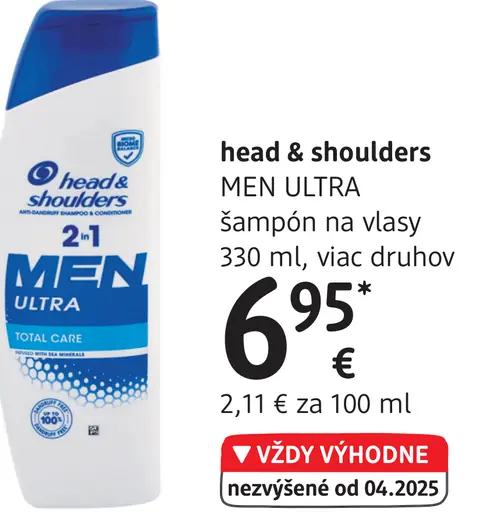 Head & Shoulders Men Ultra šampón na vlasy