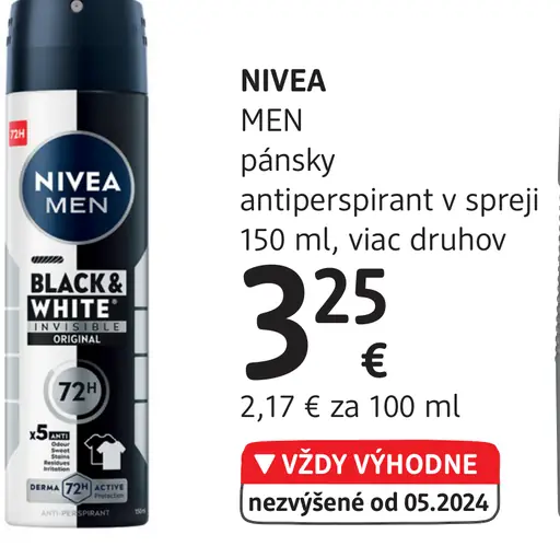 Nivea Men pánsky antiperspirant v spreji