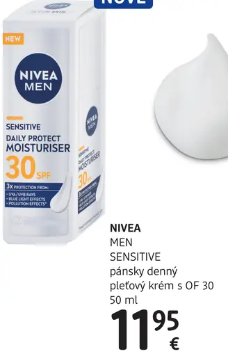 Nivea Men Sensitive pánsky denný pleťový krém SFP 30