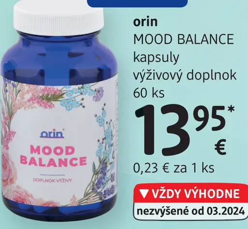 Orin MOOD BALANCE kapsuly