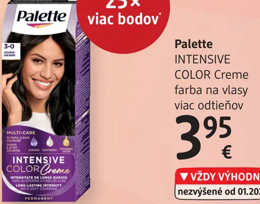 Palette Intensive Color Creme farba na vlasy nugát 6-65