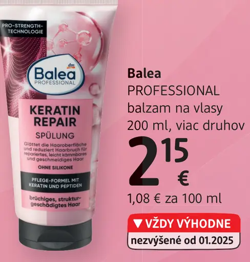 Balea PROFESSIONAL balzam na vlasy