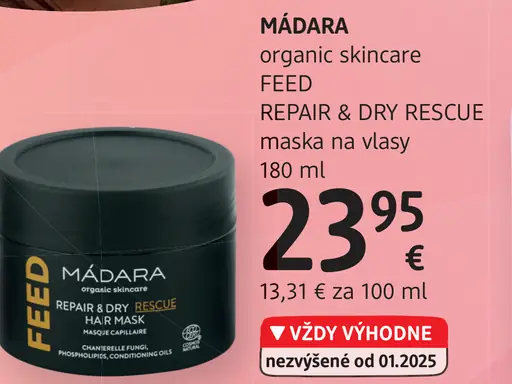 Mádara Repair & Dry Rescue maska na vlasy