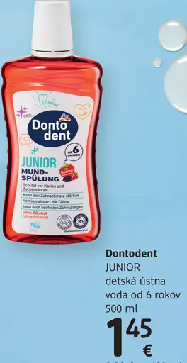 Dontodent JUNIOR detská ústna voda