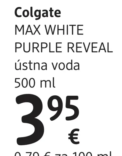 Colgate Max White Purple Reveal ústna voda