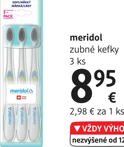 Meridol zubné kefky