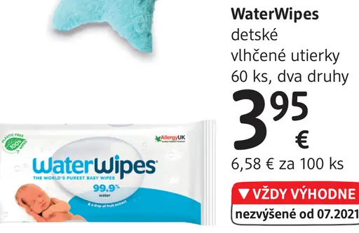 WaterWipes detské vlhčené utierky