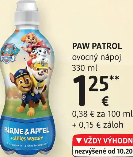 PAW PATROL ovocný nápoj