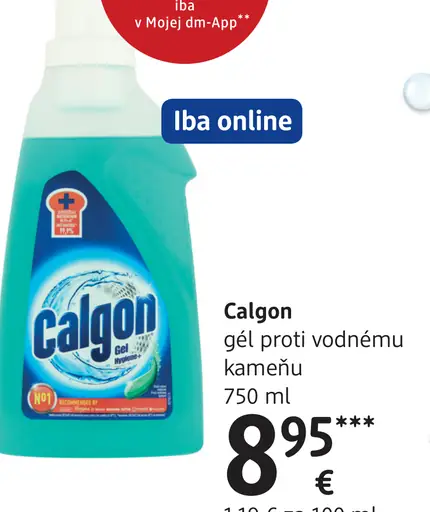 Calgon gél proti vodnému kameňu